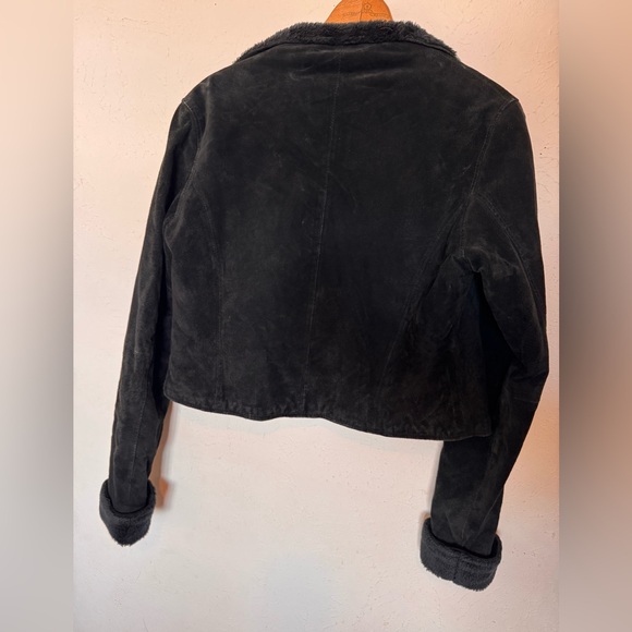 Hurley Black Suede Cropped Jacket - Picture 5 of 5